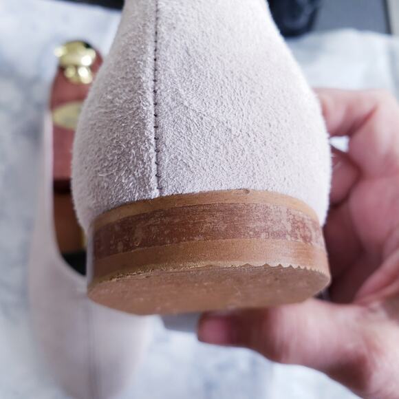 l'intervalle Cisante Suede Flat in Pale Lilac NWOT Made in Spain Size 38 US 8 - Picture 3 of 8
